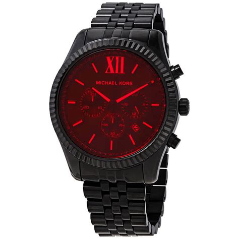 men's michael kors red watch|red Michael Kors Watch men's.